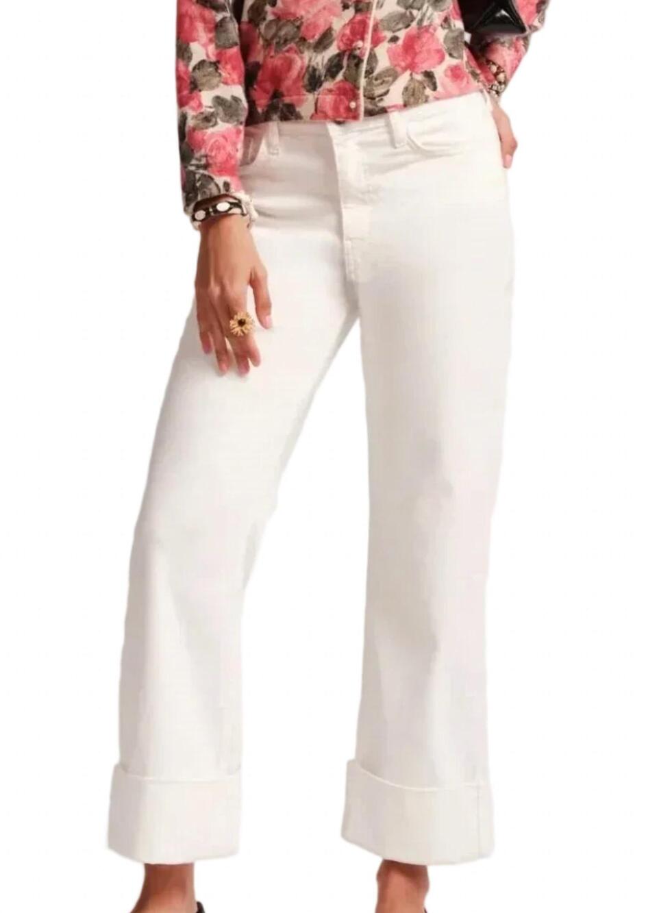 NEW FRANCES VALENTINE smarty cuffed jeans in pastoral